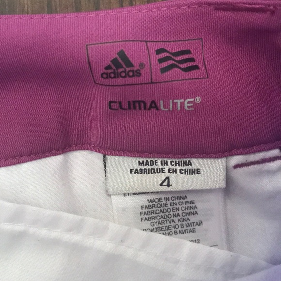 Adidas ClimaLite shorts size 4 100% polyester NWOT - Picture 4 of 5